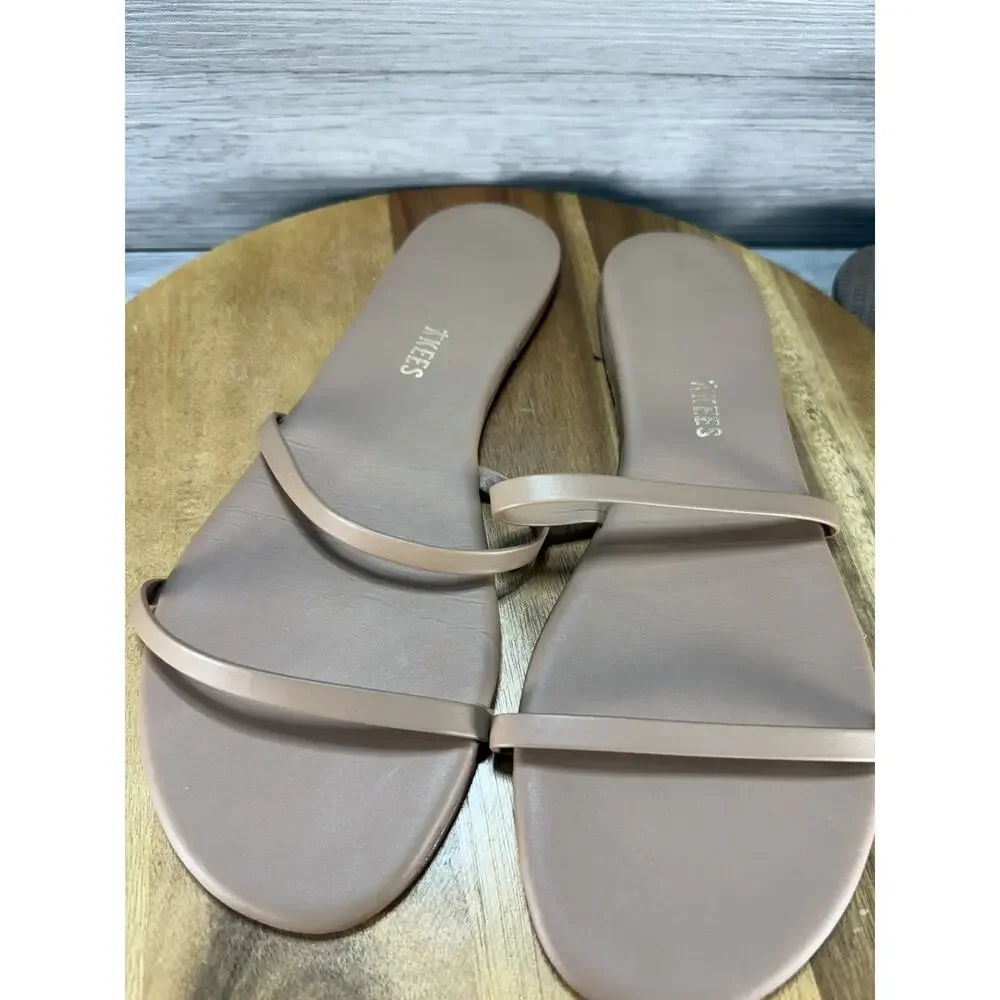 TKEES Sarit Sandel Pout Tan Size 9 Slip On